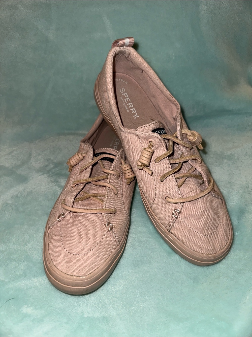 Sperry Blush Pink Canvas Boat Shoe Sneakers